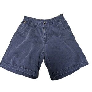 J. RIGGINS Hunting Horn Shorts Vintage 31" Classic Blue 5 Pockets Pleated